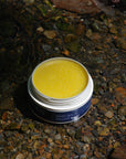 Open baby balm in its 100% compostable container.